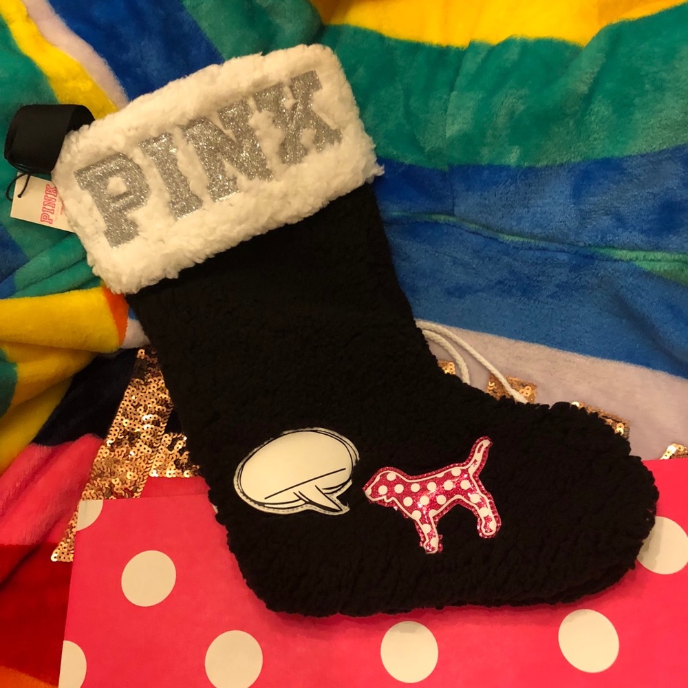Vs PINK Sherpa Stocking